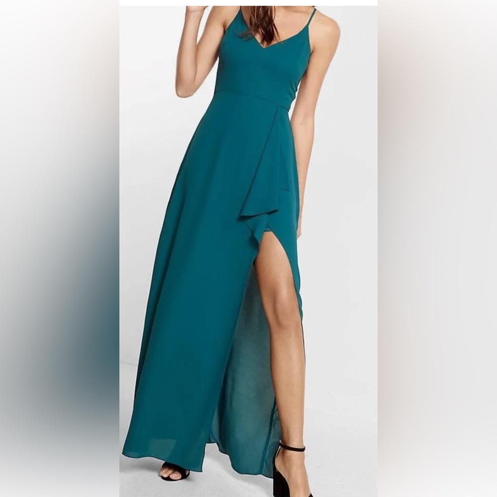 Express High Slit Dress, Blush pink , Size 12